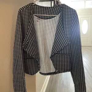Love Women's Classic Houndstooth Blazer